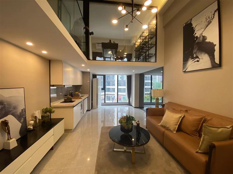 锦江区攀成钢商圈loft公寓出售 拎包入住 带小区绿化 地铁直达公寓门口