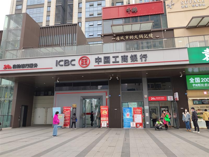 优品道广场旁总价300万【工商银行】租约铺，全业态，6米层高带大外摆！