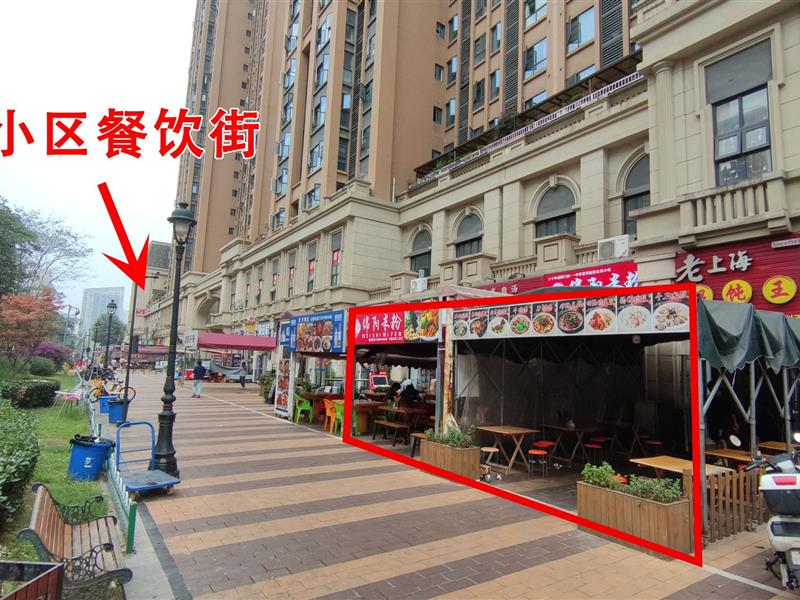 中海右岸7600户大盘小区门口帝四间8米大开间一铺两用